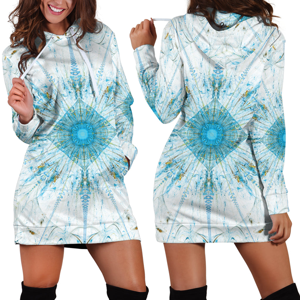 Fractal Mandala Women's Hoodie Dress