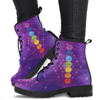 Chakra Mandala Women's Leather Boots