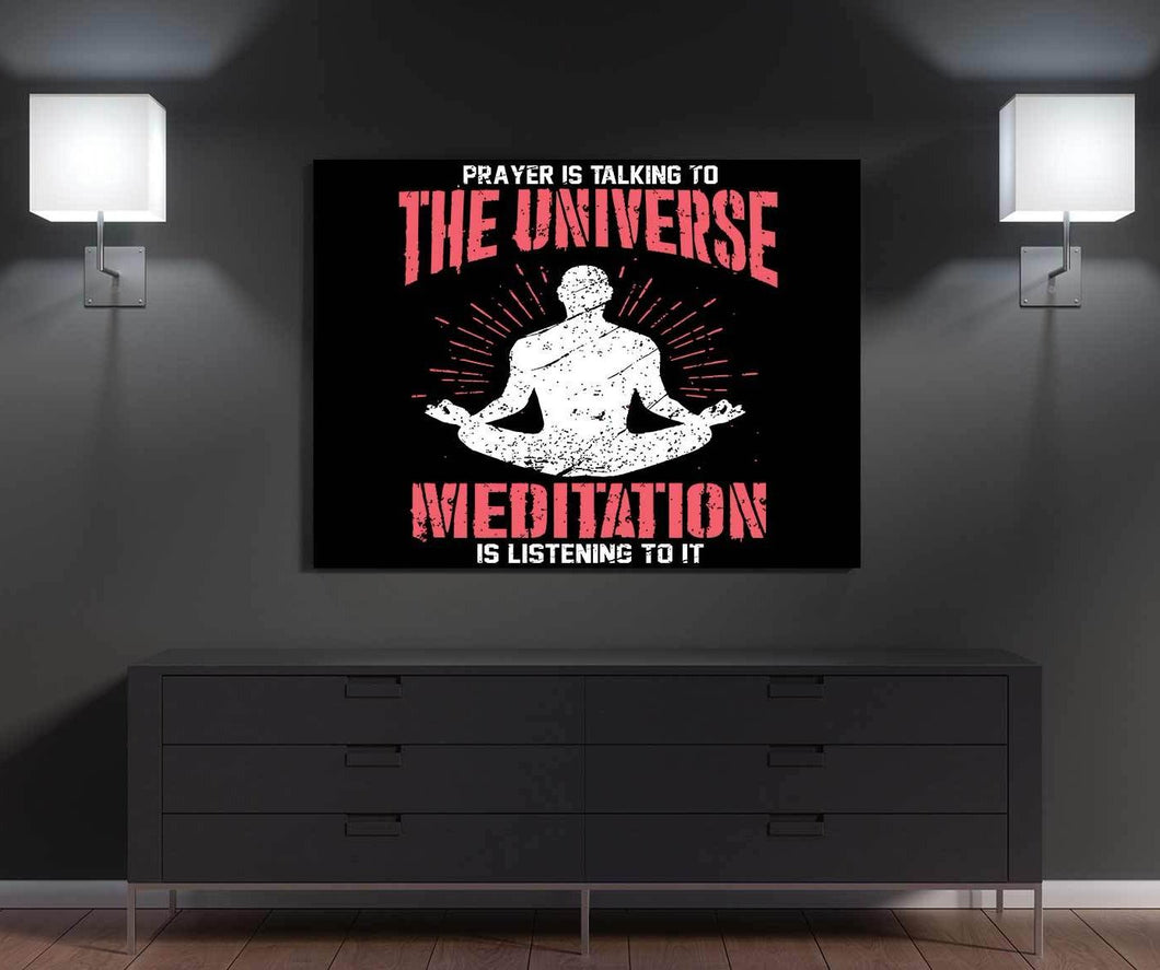 Universe & Meditation Canvas Wall Art