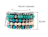 Bracelet - Turquoise Buddha Bracelet Set (5 Bracelets)