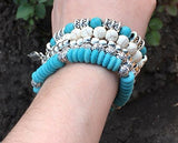 Bracelet - Turquoise Buddha Bracelet Set (5 Bracelets)