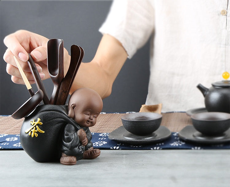 Messenger Monk Tea Accessories Set